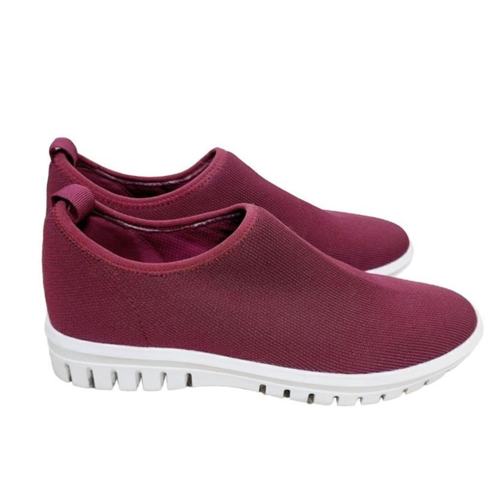 Blondo Sneaker Womens Size‎ 8 Burgundy Red Knit Pull On Waterproof Shoes